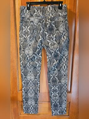 Apt 9 Snake Print Stretch Pants - Neutral Tones Size 10